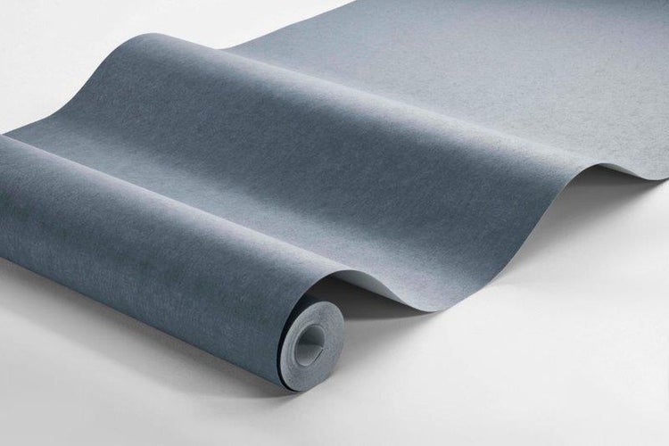 Borastapeter Tapete Leinen-Optik Graublau - 53 cm x 11.2 m - 660171