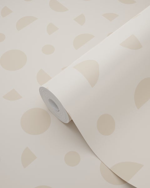 ESTAhome Tapete grafisches Motiv Beige - 50 x 900 cm - 139749