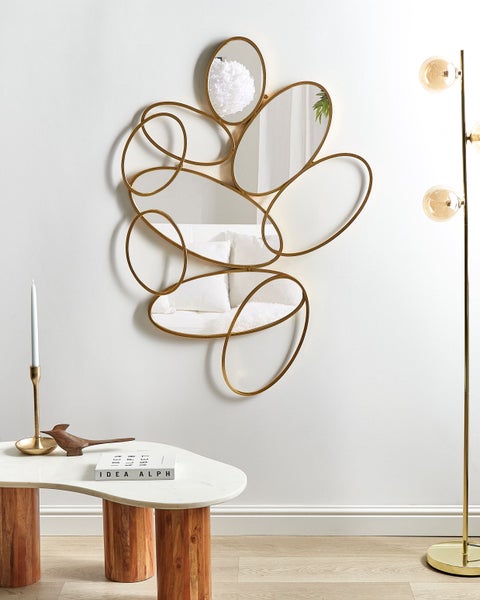 Abmessungen der Wanddekoration mit Ellipsen, 113 x 77 cm