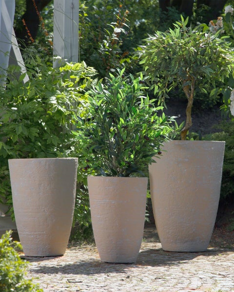 Blumenkübel CAMIA 43 cm Beige