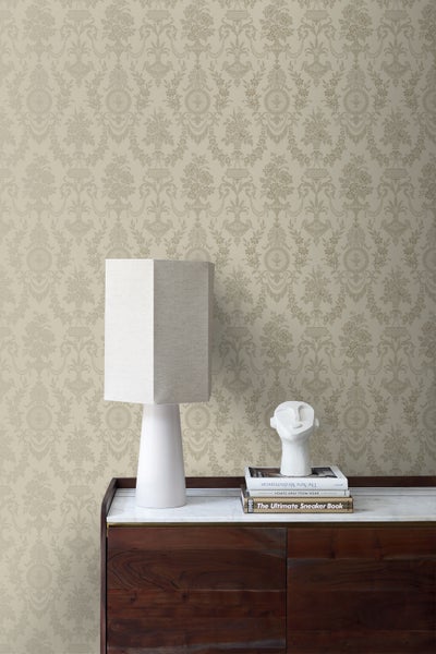 Origin Wallcoverings Tapete Ornamente Taupe - 53 cm x 10.05 m - 326136