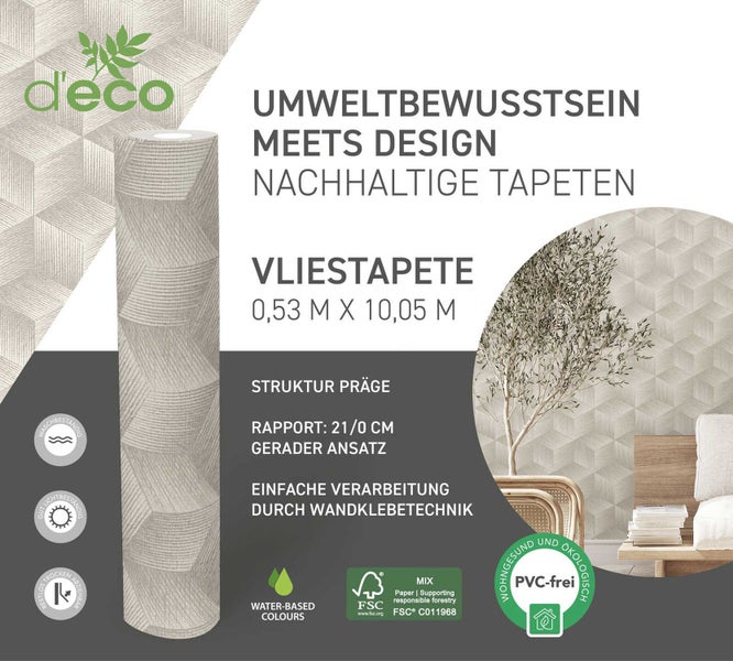 Anleitung zum Anbringen von Vliestapeten mit Hinweisen zu Werkzeugen und Arbeitsschritten