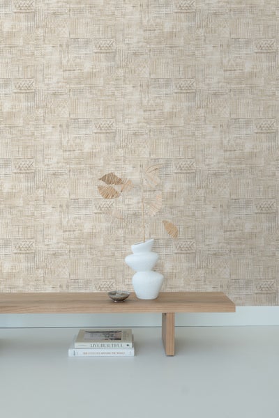 Sanders und Sanders Tapete grafisches Motiv Beige - 53 cm x 10,05 m - 640752