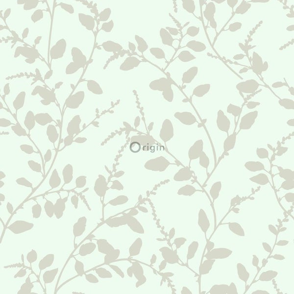 Origin Wallcoverings Tapete Blätter Meeresgrün - 53 cm x 10.05 m - 345932