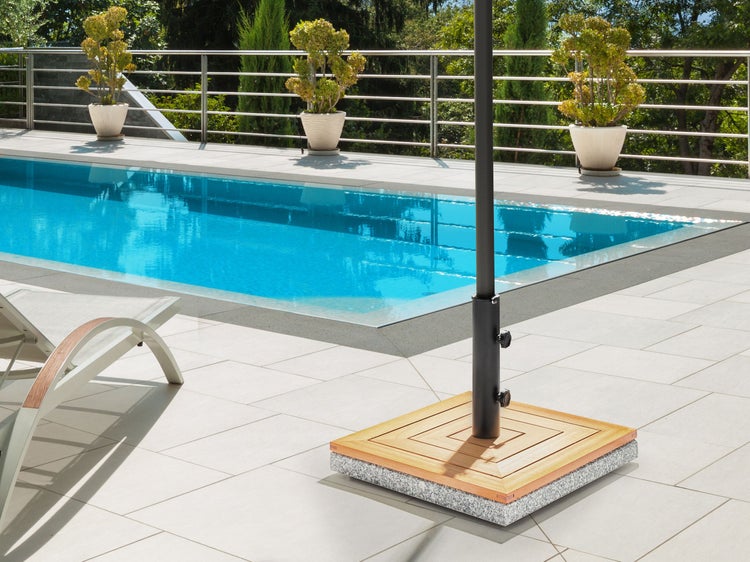 Sonnenschirmfuß CECCANO Braun Quadratisch 21 kg