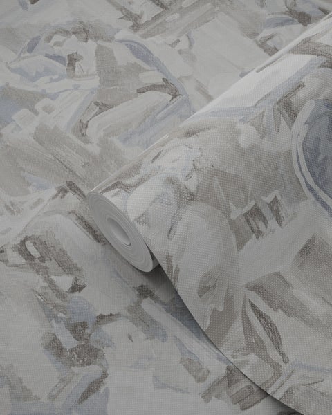 Origin Wallcoverings Tapete figurative Motive Kieselgrau - 53 cm x 10.05 m - 347421