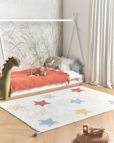 Kinderteppich MEREVI Bunt 140 x 200 cm Baumwolle