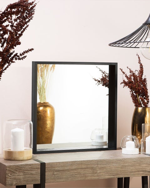 Wandspiegel BRIGNOLES 50 cm 50 cm Schwarz
