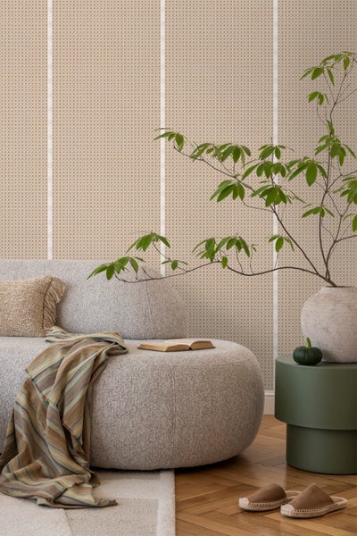 Sanders und Sanders Tapete Karomuster Braun - 53 cm x 10 m - 640516