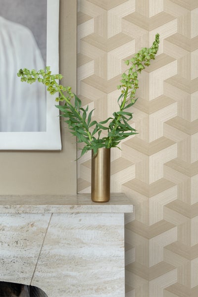 Origin Wallcoverings Tapete 3D-Muster Beige - 53 cm x 10.05 m - 347949