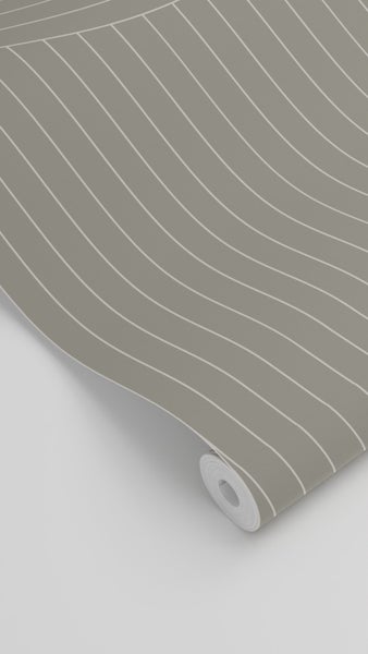 ESTAhome Tapete grafische Linien Grau - 50 x 900 cm - 139924