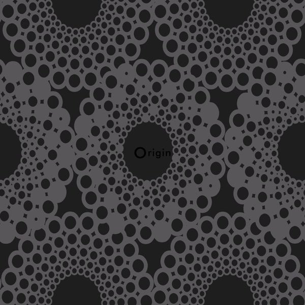 Origin Wallcoverings Tapete grafische Form Schwarz - 53 cm x 10.05 m - 345935