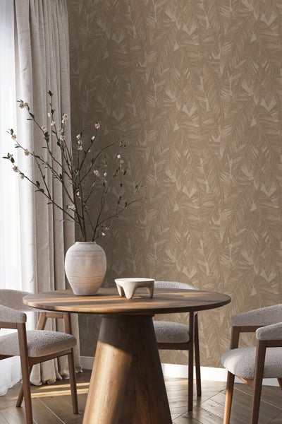 Origin Wallcoverings Tapete Bananenblätter Beigebraun - 50 x 900 cm - 348059