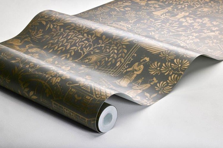 Borastapeter Tapete Blumen Braun - 53 cm x 10.05 m - 660279