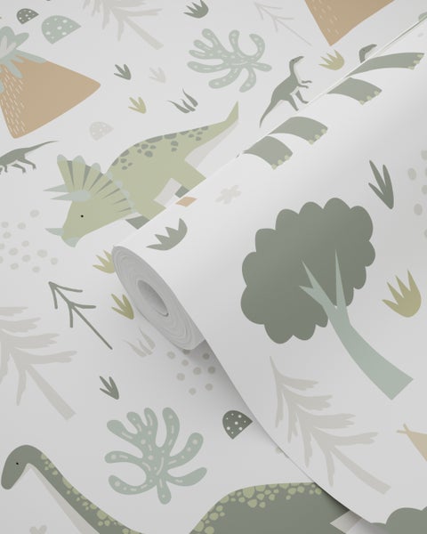Tapetenrolle mit Dinosaurier-Motiv