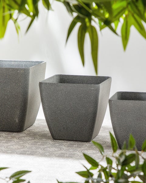 Quadratischer Blumentopf