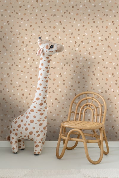 ESTAhome Tapete Terrazzo-Motiv Hellbeige - 50 x 900 cm - 139826