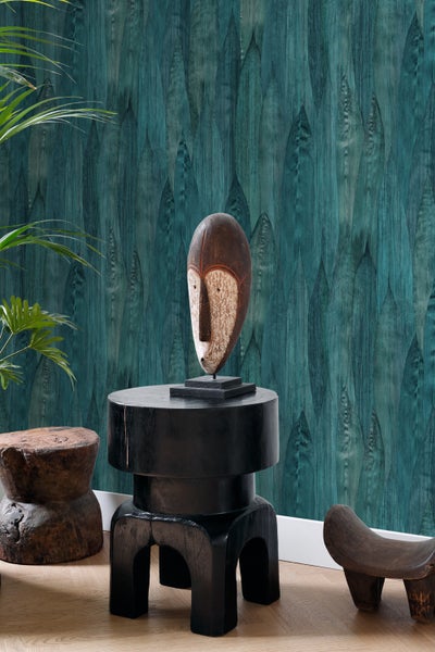 Origin Wallcoverings Tapete Blätter Meeresgrün - 53 cm x 10.05 m - 347368