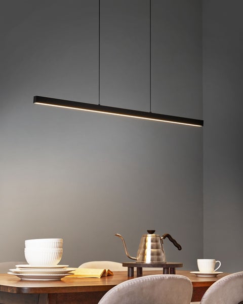 LED Hängeleuchte CANDELERO mit Fernbedienung Schwarz