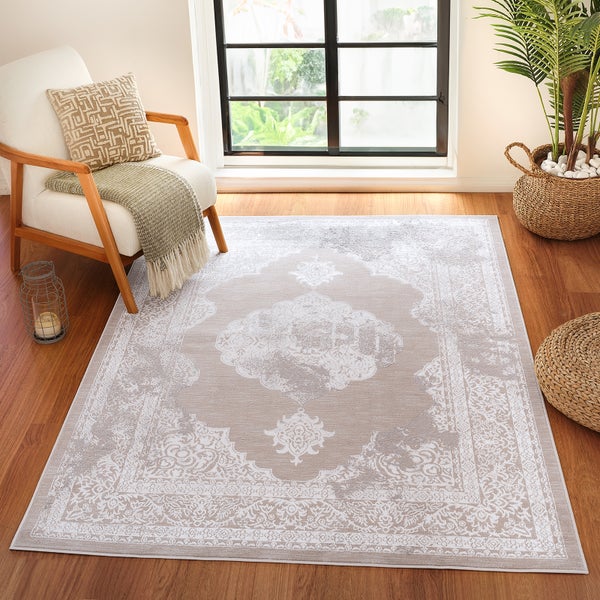 Vintage Orientalischer Teppich Beige/Grau 200x275 cm AZRA