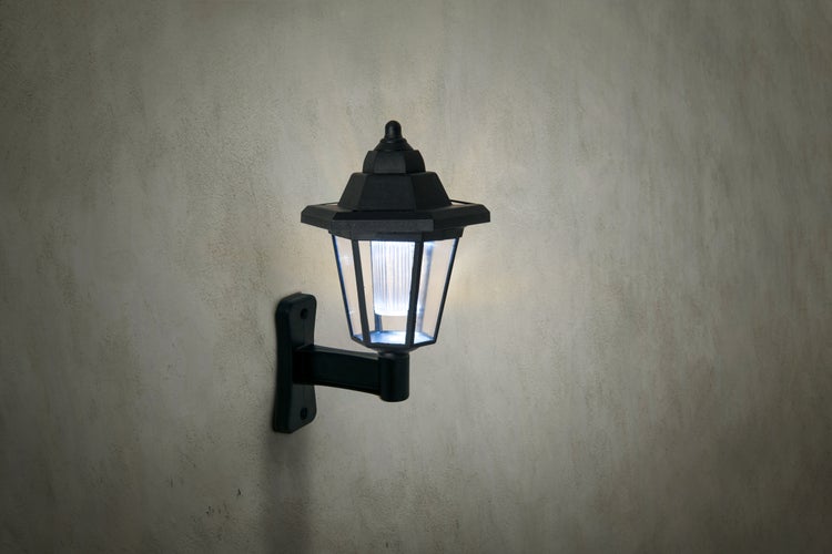 3er Set LED Solar-Erdspieß/Wandleuchte 2-in-1