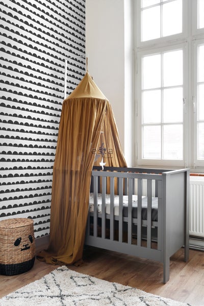 ESTAhome Tapete grafisches Motiv Schwarz-Weiß - 53 cm x 10.05 m - 139268