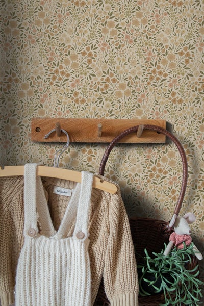 ESTAhome Tapete Blumen Beige - 0.53 x 10.05 m - 139701