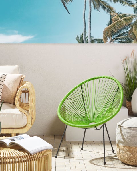Gartenstuhl ACAPULCO II Polyrattan Grün