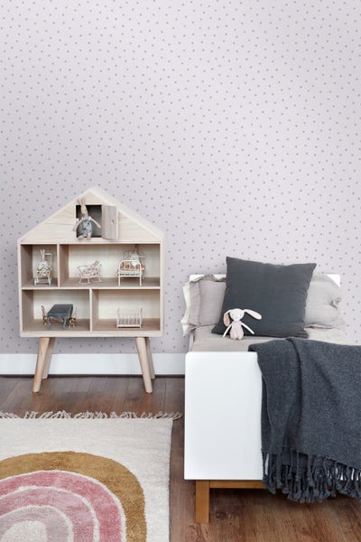 ESTAhome Tapete Punkte Violett - 53 cm x 10.05 m - 139724