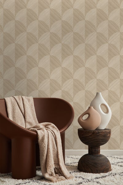 Origin Wallcoverings Tapete 3D Muster Beige - 53 cm x 10.05 m - 347936