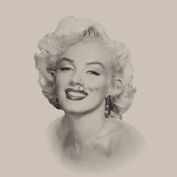 Origin Wallcoverings Tapete Marilyn Monroe Grau und Schwarz - 53 cm x 10.05 m - 326350