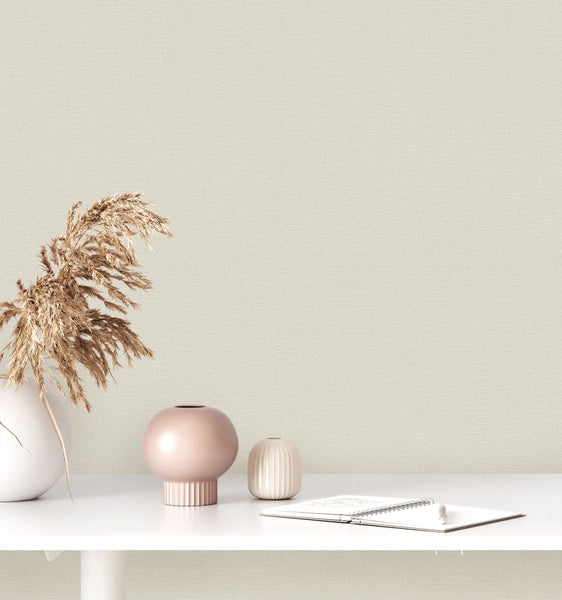 Tapetenmuster mit floralen Ornamenten und Streifen