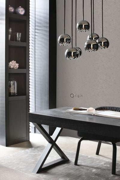 Origin Wallcoverings Tapete Uni Taupe und Bronze - 53 cm x 10.05 m - 346205