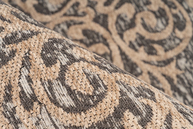 Kurzflor Teppich Lerato Beige Vintage, Used-Look 160 x 230 cm