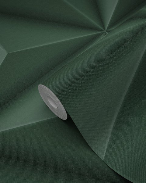 Origin Wallcoverings Tapete 3D-Muster Dunkelgrün - 53 cm x 10.05 m - 347818