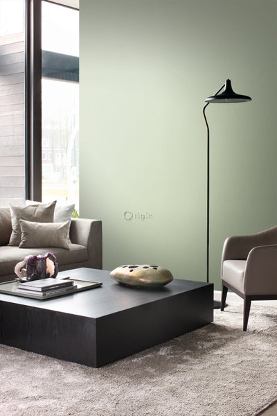 Origin Wallcoverings Tapete feine Struktur Grün - 53 cm x 10.05 m - 346507
