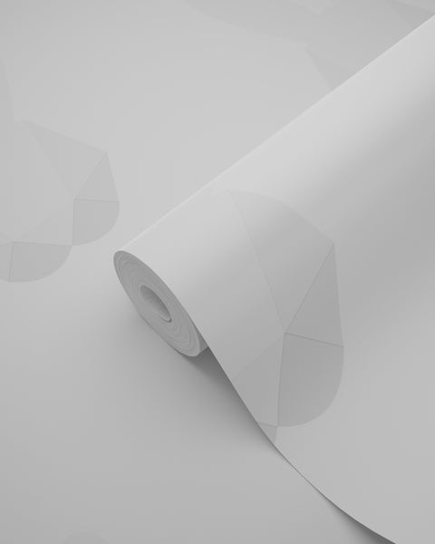 Origin Wallcoverings Tapete Origami Kaninchen Hellgrau - 53 cm x 10.05 m - 347491