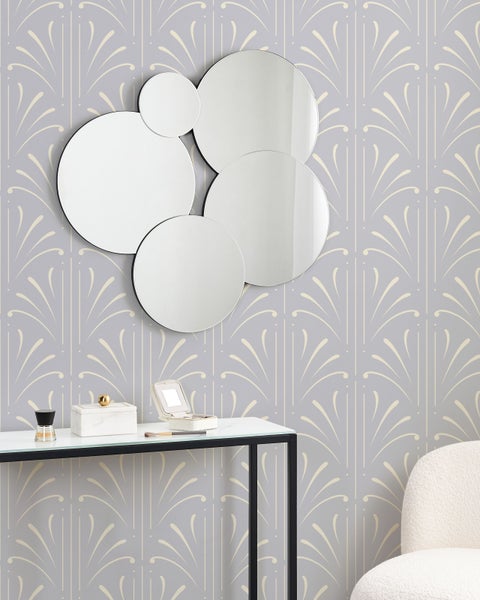 Wandspiegel CLAIS 82 cm 80 cm Silber