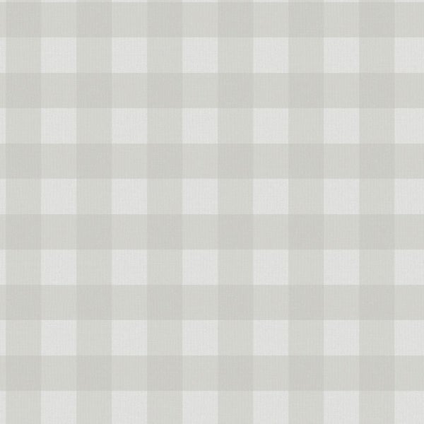 Sanders und Sanders Tapete Karomuster Grau - 53 cm x 10.05 m - 640683