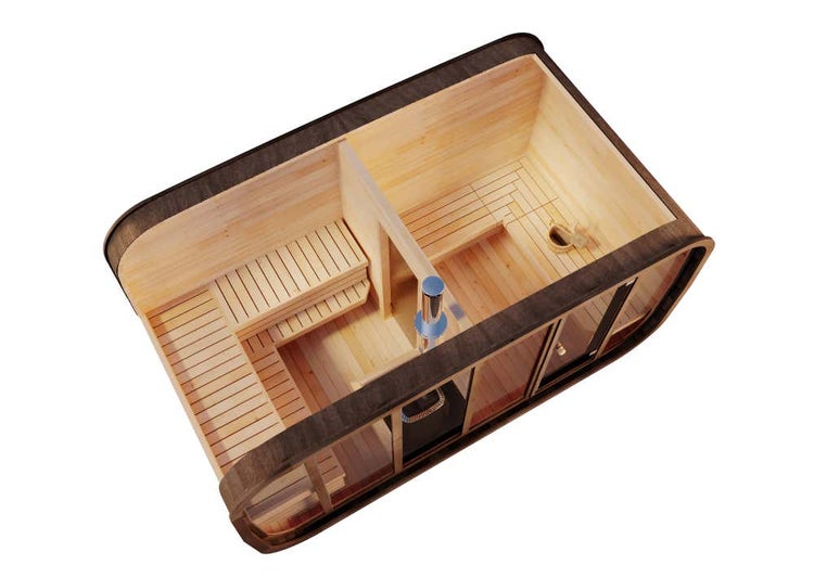 Ersatzfeder für Gartenschere aus Metall in Schwarz.