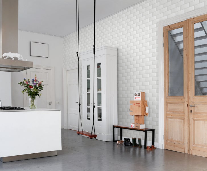 ESTAhome Tapete Fliesenmuster Weiß - 53 cm x 10.05 m - 139120
