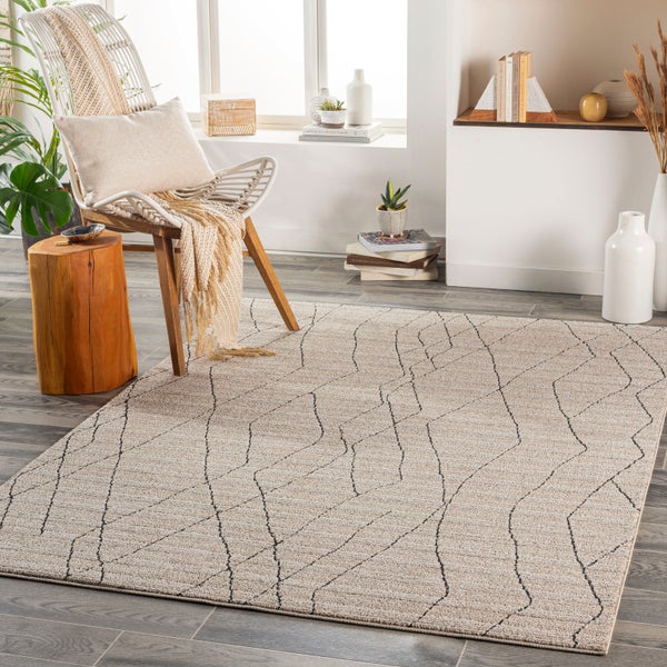 Etnhischer Berber Teppich Grau/Beige 200x275 cm GRETA