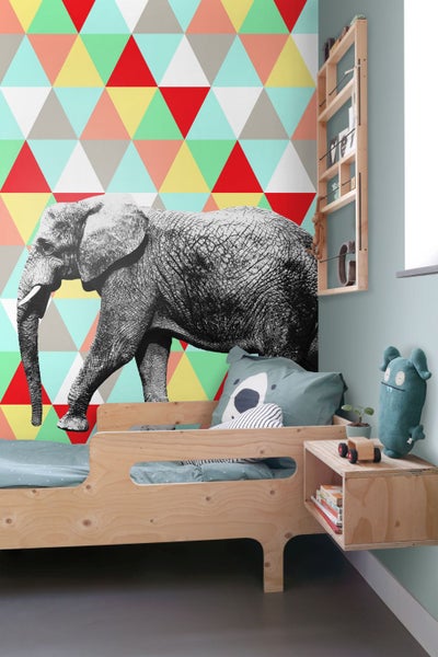 ESTAhome Fototapete Elefant Multicolor - 200 x 279 cm - 158707
