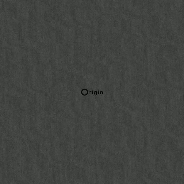 Origin Wallcoverings Tapete Leinen-Optik Antrazitgrau - 53 cm x 10,05 m - 347012