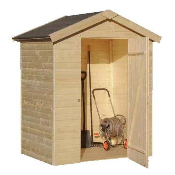Alpholz Gerätehaus Arosa Gerätehaus aus Holz, Geräteschrank mit 16 mm Wandstärke Gartenhaus, Naturbelassen