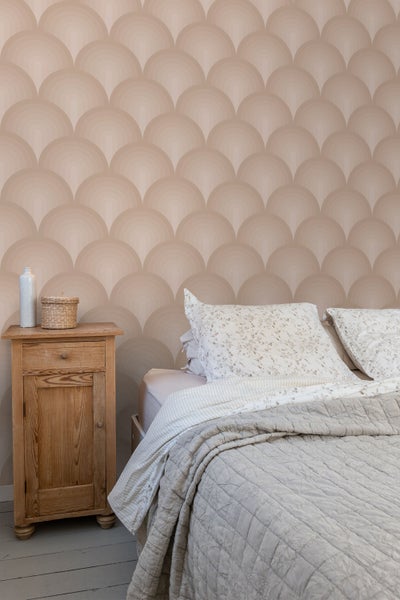 ESTAhome Tapete 3D Muster Terrakottarosa - 50 x 900 cm - 131119