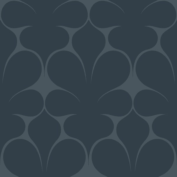 Origin Wallcoverings Tapete Ornamente Dunkelblau - 50 x 900 cm - 347925