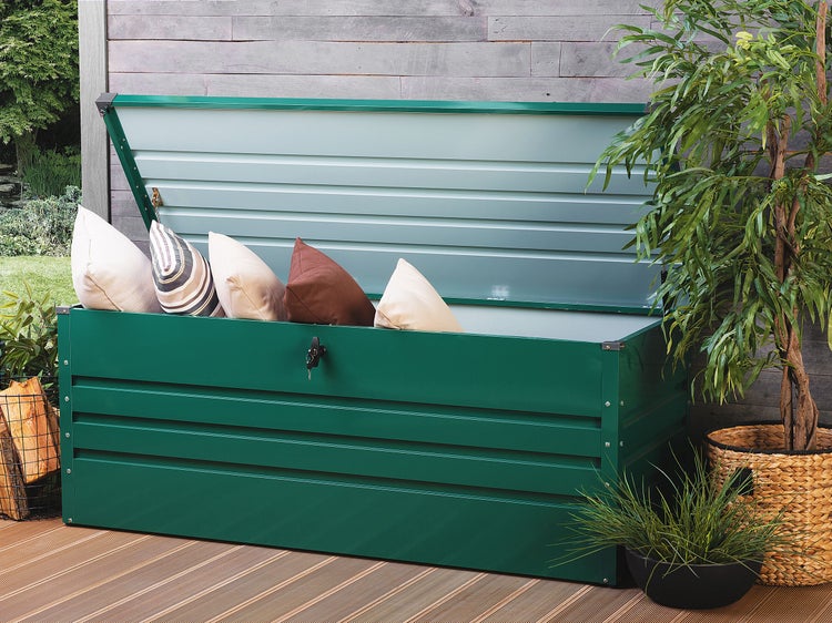 Aufbewahrungsbox CEBROSA Metall 165 cm 70 cm Dunkelgrün