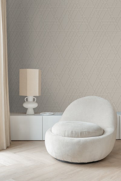 ESTAhome Tapete 3D-Muster Taupe - 50 x 900 cm - 139600