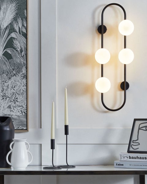 Wandlampe YANGO Metall Schwarz